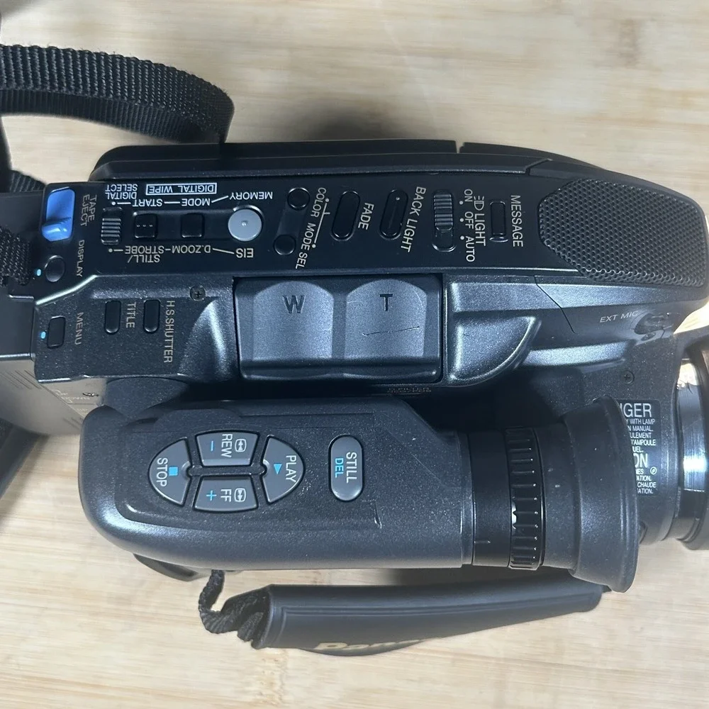 Panasonic Palmcorder PV-L858D VHS-C Photoshot Camcorder Bundle TESTED WORKING